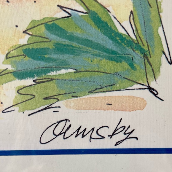 Signed Anne Ormsby “ Leisure Suits” Hawaiian Shirts with tropical background - Picture 4 of 10
